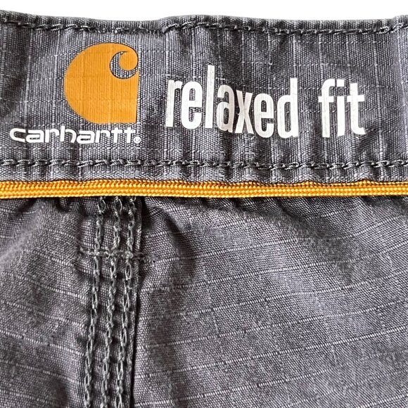 Carhartt Force Mens Gray Cargo Pants Relaxed Ripstop Pockets Durable 42x30 - Picture 13 of 16